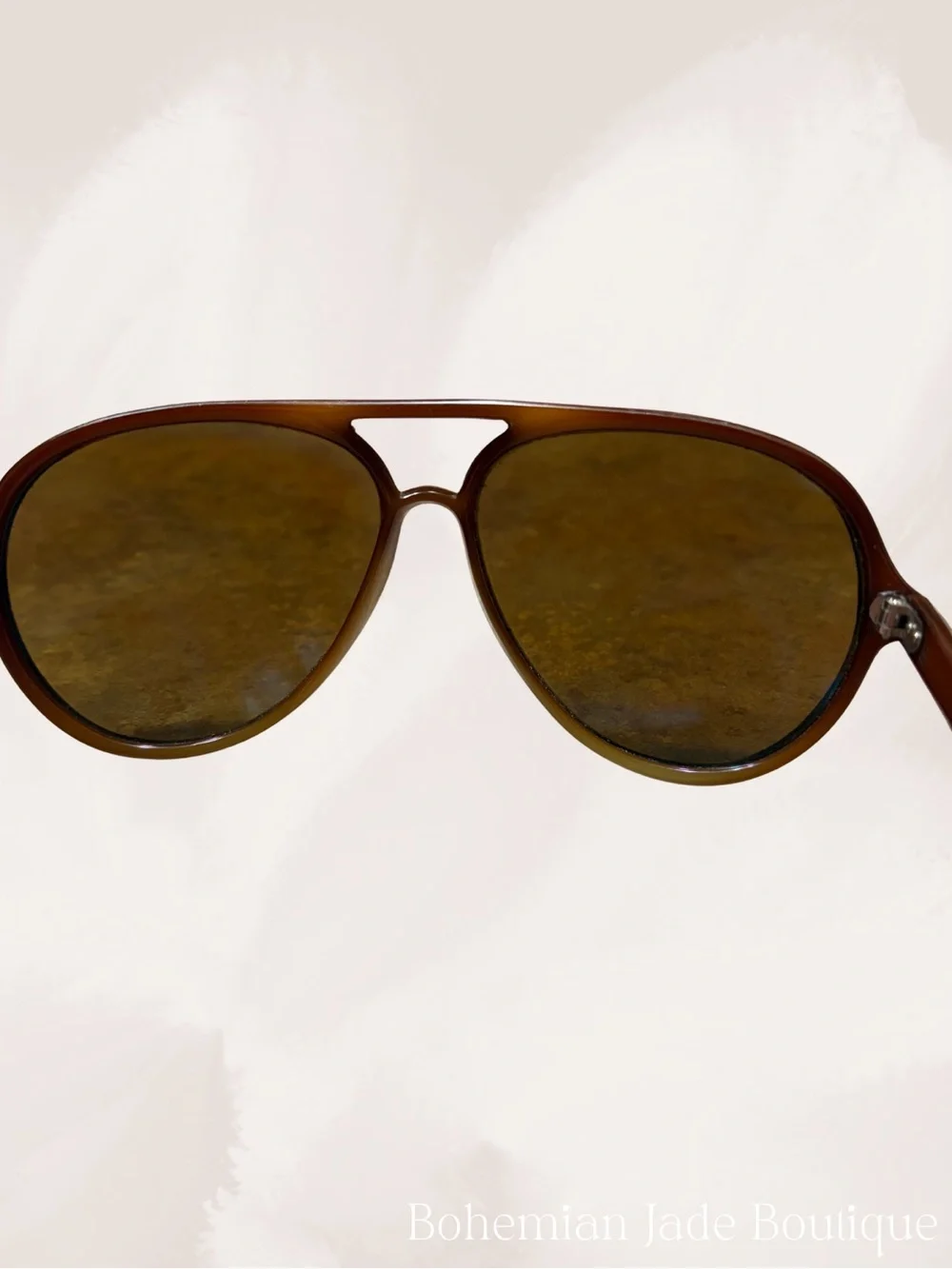 Vintage Vuarnet Brown Aviator Sunglasses Made in France 145mm